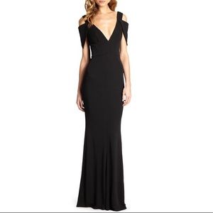 WORN TWICE ABS Allen Schwartz black gown size M